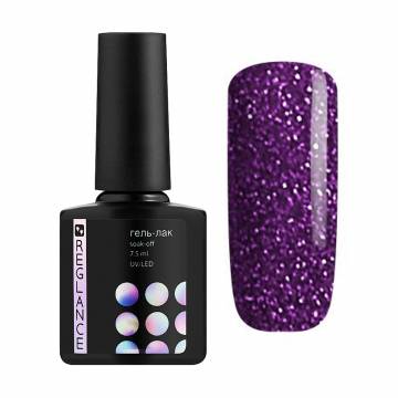 Уценка! Гель-лак для ногтей Reglance Gel Polish 161 Фиолетовый с блестками, 7.5 мл Уценка! Гель-лак для ногтей Reglance Gel Polish 161 Фиолетовый с блестками, 7.5 мл