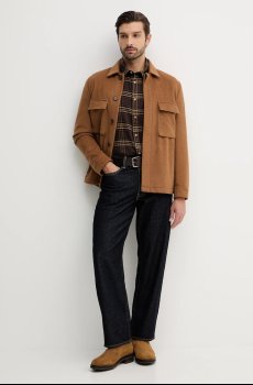 Хлопковая рубашка Barbour Wolfwood OS Checked Shirt