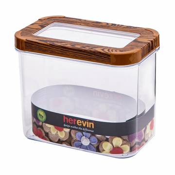 Контейнер Herevin Wood Transparent Lid с крышкой, прямоугольный, 1.2 л (161212-003) Контейнер Herevin Wood Transparent Lid с крышкой, прямоугольный, 1.2 л (161212-003)