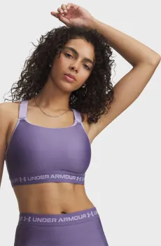 Женский фиолетовый топ HeatGear High Фиолетовый L Under Armour 6011152-520