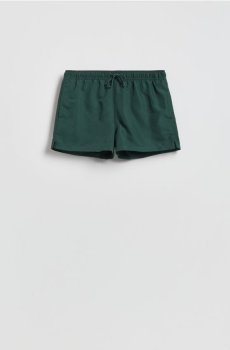 Reserved - Гладкі пляжні шорти - темно-зелений - 111FB-79X