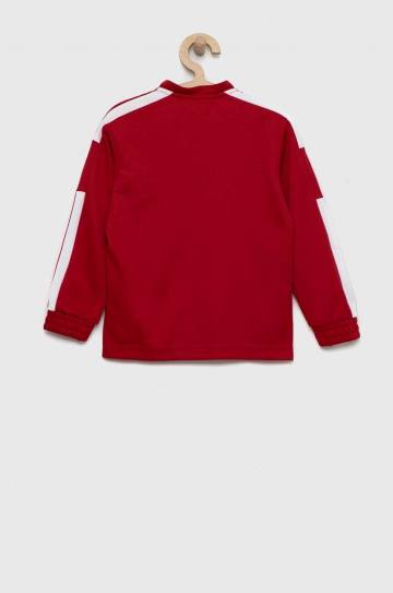 Детская кофта adidas Performance Sq21 Tr Jkt Y цвет красный с аппликацией Детская кофта adidas Performance Sq21 Tr Jkt Y цвет красный с аппликацией