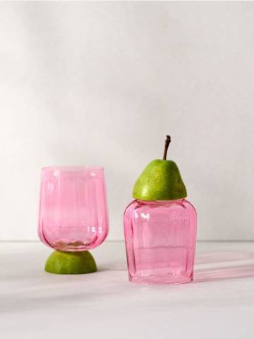 Склянки, 2 шт. - пастельний рожевий