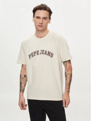 Pepe Jeans Футболка Clement PM509220 Бежевий Regular Fit Pepe Jeans Футболка Clement PM509220 Бежевий Regular Fit