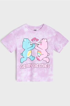 Бавовняна футболка з принтом Care Bears - Фіолетовий