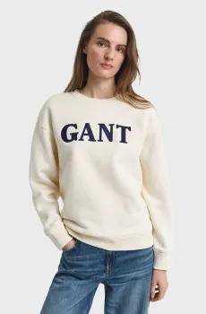 Женский белый свитшот GRAPHIC C-NECK Белый L Gant 4202551