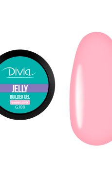 Гель для наращивания ногтей Divia Jelly Builder Gel GJ08 Sweet Pink, 5 г