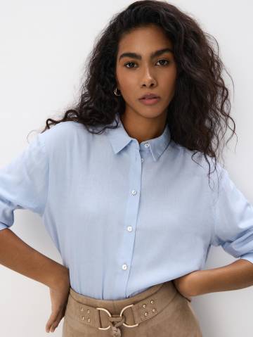 Mohito - Сорочка з додаванням віскози - синій - 42