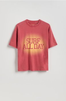 Reserved - Бавовняна футболка з принтом - світло-ліловий - 893IX-40X