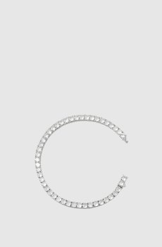 серебристый браслет с белым золотом