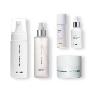 Сонцезахисна сироватка SPF 30 з вітаміном С + Базовий набір для догляду за шкірою обличчя сухого типу Сонцезахисна сироватка SPF 30 з вітаміном С + Базовий набір для догляду за шкірою обличчя сухого типу