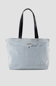 Женская голубая джинсовая сумка в полоску Голубой ONESIZE Levi’s® D7959;0004