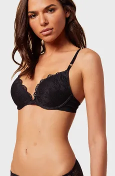 Женский черный бюстгальтер пуш-ап SKY Черный 70B Etam 6530691
