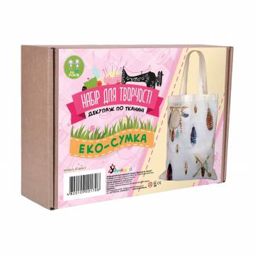 Набор для творчества Умняшка Декупаж по ткани: Эко-сумка Ловец снов, от 10 лет (Д-006/1)