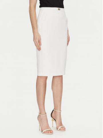 Elisabetta Franchi Спідниця-міді GO-099-51E2-V260 Білий Regular Fit Elisabetta Franchi Спідниця-міді GO-099-51E2-V260 Білий Regular Fit