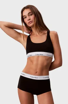 Женские черные трусики BOYSHORT Черный 1X Calvin Klein LV00QF8527