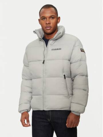 Napapijri Пуховик A-Suomi NP0A4GJF Сірий Regular Fit Napapijri Пуховик A-Suomi NP0A4GJF Сірий Regular Fit
