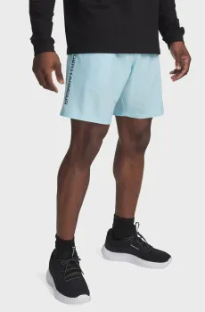 Мужские голубые шорты UA Tech Woven Wordmark Short Голубой S Under Armour 1383356-494