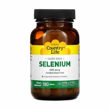 Сeлeн Country Life Selenium 100 мкг, 180 таблеток Сeлeн Country Life Selenium 100 мкг, 180 таблеток