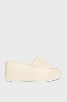 Женские белые кожаные мюли Lexi Белый 39 PRPY PRSLT5036W-1