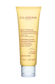 Увлажняющий пенящийся крем Clarins Hydrating Gentle Foaming Cleanser With Alpine Herbs для нормальной и сухой кожи, 125 мл