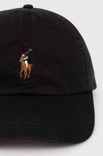 Кепка Polo Ralph Lauren цвет чёрный однотонная Кепка Polo Ralph Lauren цвет чёрный однотонная
