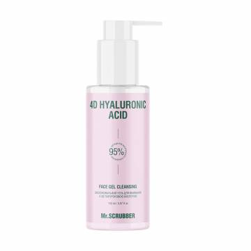 Увлажняющий гель для умывания Mr.Scrubber 4D Hyaluronic Acid Face Gel Cleansing с 4Д гиалуроновой кислотой, 150 мл Увлажняющий гель для умывания Mr.Scrubber 4D Hyaluronic Acid Face Gel Cleansing с 4Д гиалуроновой кислотой, 150 мл