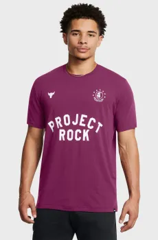 Мужская фиолетовая футболка UA Pjt Rck SS BOH Фиолетовый S Under Armour 1386890-505