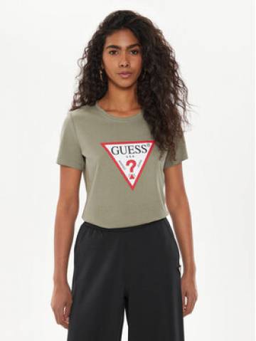Guess Футболка W1YI1B I3Z14 Зелений Regular Fit Guess Футболка W1YI1B I3Z14 Зелений Regular Fit