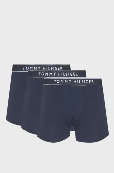 Мужские темно-синие боксеры (3 шт) TRUNK Синий XL Tommy Hilfiger UM0UM03882