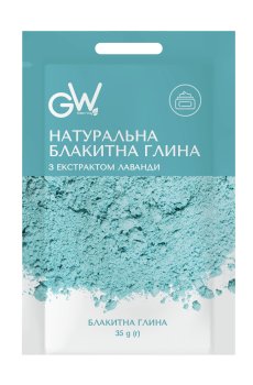 Голубая глина для лица Green Way ФітоЛінія с экстрактом лаванды, 35 г