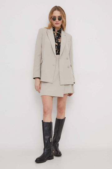 Юбка Dkny цвет бежевый mini карандаш Юбка Dkny цвет бежевый mini карандаш