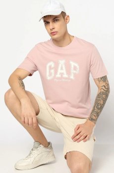 GAP Brand Logo Printed Pure Cotton Slim Fit T-shirt