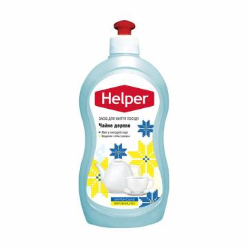Средство для мытья посуды Helper Чайное дерево, 495 мл Средство для мытья посуды Helper Чайное дерево, 495 мл