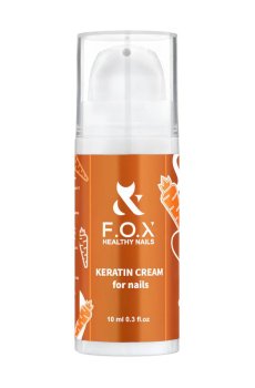 Кератиновый крем для натуральных ногтей F.O.X Keratin Cream, 10 мл