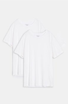 Бавовняна піжамна футболка 2 pack - білий