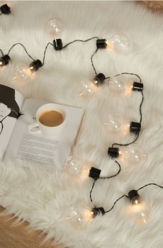 LED-гірлянда у формі лампочок - білий