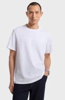 Мужская белая футолка Белый M Michael Kors CF4529H1V2