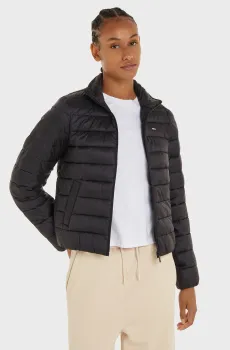 Женский черный пуховик TJW QUILTED ZIP THROUGH Черный XS Tommy Jeans DW0DW17746
