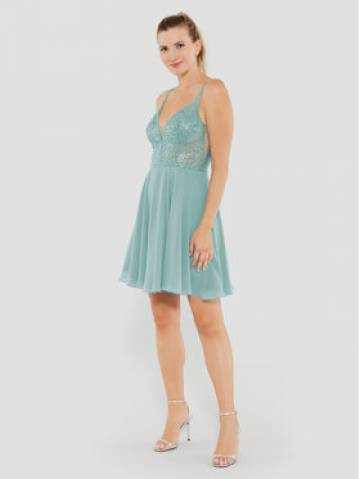 Swing Коктейльна сукня 5AE19300 Зелений Regular Fit Swing Коктейльна сукня 5AE19300 Зелений Regular Fit