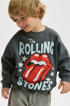 Reserved - Худі The Rolling Stones - темно-сірий - 709HR-90X