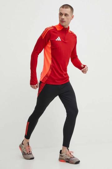 Кофта для тренинга adidas Performance Tiro 24 цвет красный узор IS1644 Кофта для тренинга adidas Performance Tiro 24 цвет красный узор IS1644
