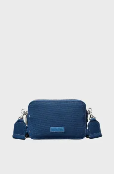 Женская синяя сумка WEBBING STRAP CANVAS Синий ONESIZE Calvin Klein LV04F3385G