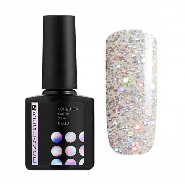 Гель-лак для ногтей Reglance Gel Polish 024 Прозрачный с серебряным и сиреневым микроблеском, 7.5 мл Гель-лак для ногтей Reglance Gel Polish 024 Прозрачный с серебряным и сиреневым микроблеском, 7.5 мл