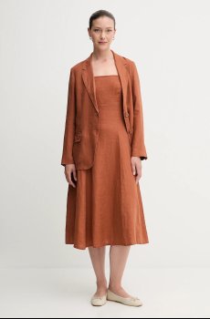 Льняное платье United Colors of Benetton