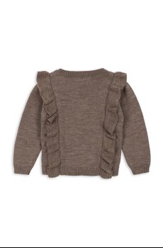 Детский шерстяной кардиган Konges Sløjd FIOL FRILL CARDIGAN