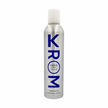 Лак для моделирования волос Krom Strong Spray сильной фиксации, с протеинами шелка, 400 мл Лак для моделирования волос Krom Strong Spray сильной фиксации, с протеинами шелка, 400 мл