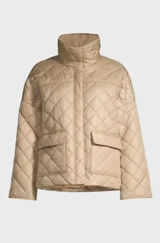 Женская бежевая куртка QUILTED Бежевый S Gant 4700327