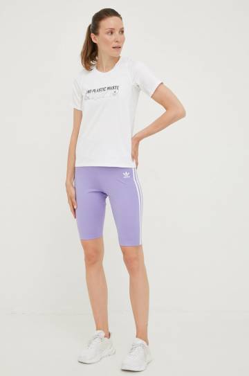 Футболка для бега adidas Performance Run For The Ocean цвет белый Футболка для бега adidas Performance Run For The Ocean цвет белый