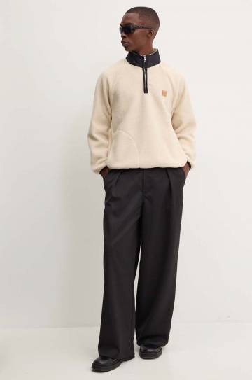 Флисовая кофта A.P.C. sweat island цвет бежевый однотонная PSAIF.M27845 Флисовая кофта A.P.C. sweat island цвет бежевый однотонная PSAIF.M27845